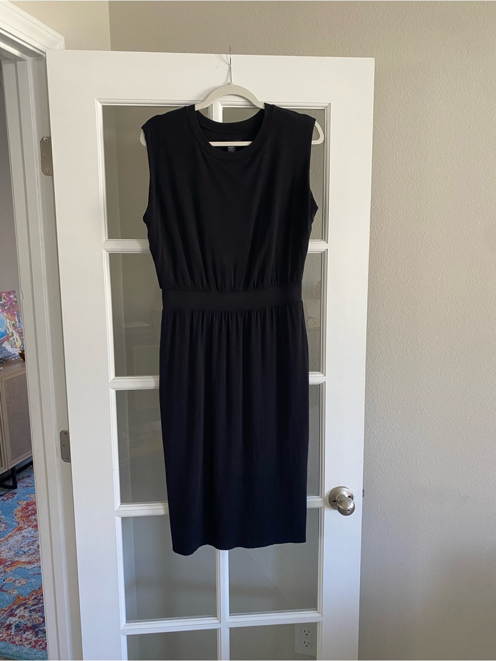 Athleta Santorini Cinch Dress Black size M